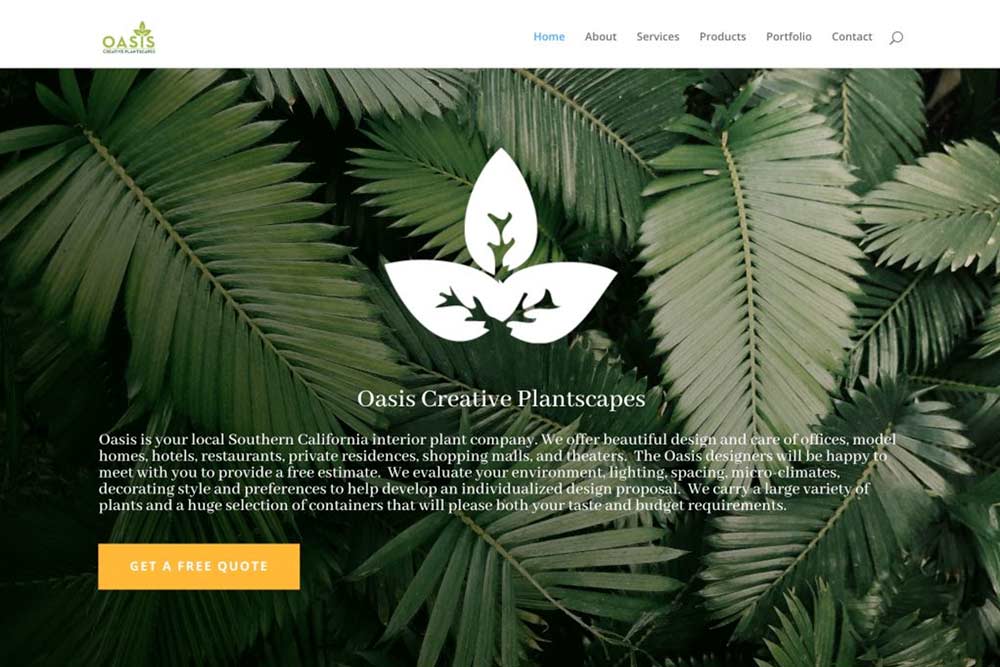 Oasis Plants Website